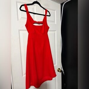 T by Alexander wang open back red dress